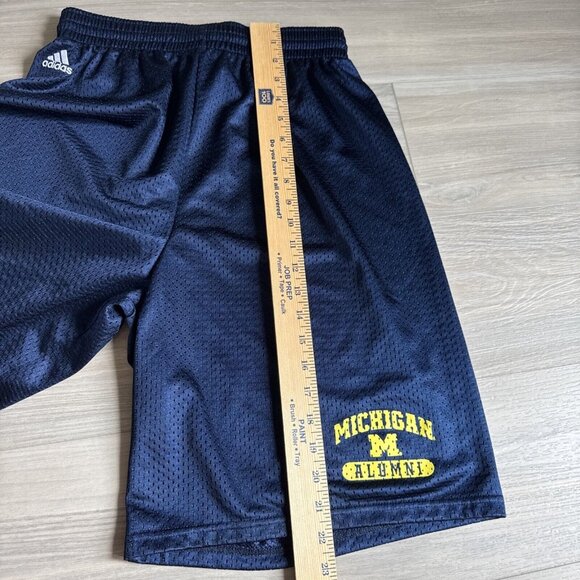 Michigan‎ Alumni Wolverines Adidas Basketball Shorts Navy Mesh Men’s Size Medium - Picture 9 of 11